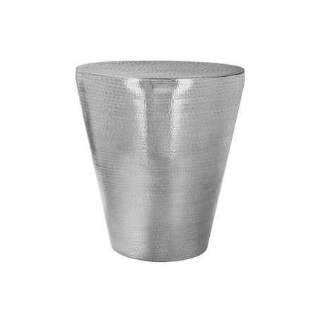 Monarch Specialties Accent Table, Drum, Side, End, Nightstand, Lamp, Living Room, Bedroom, Chrome Metal, Contemporary I 3925